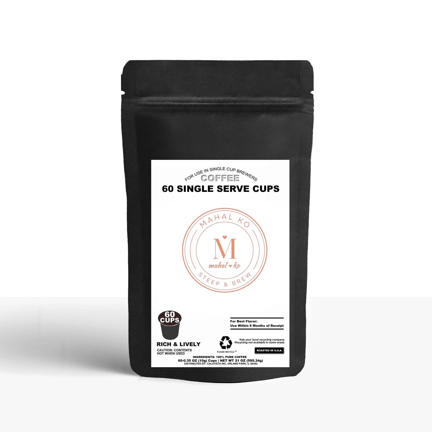 60 Pack Single Serve Coffee Capsules